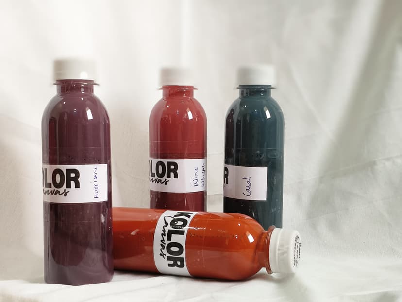 150g Sample Bottle kolor canvas